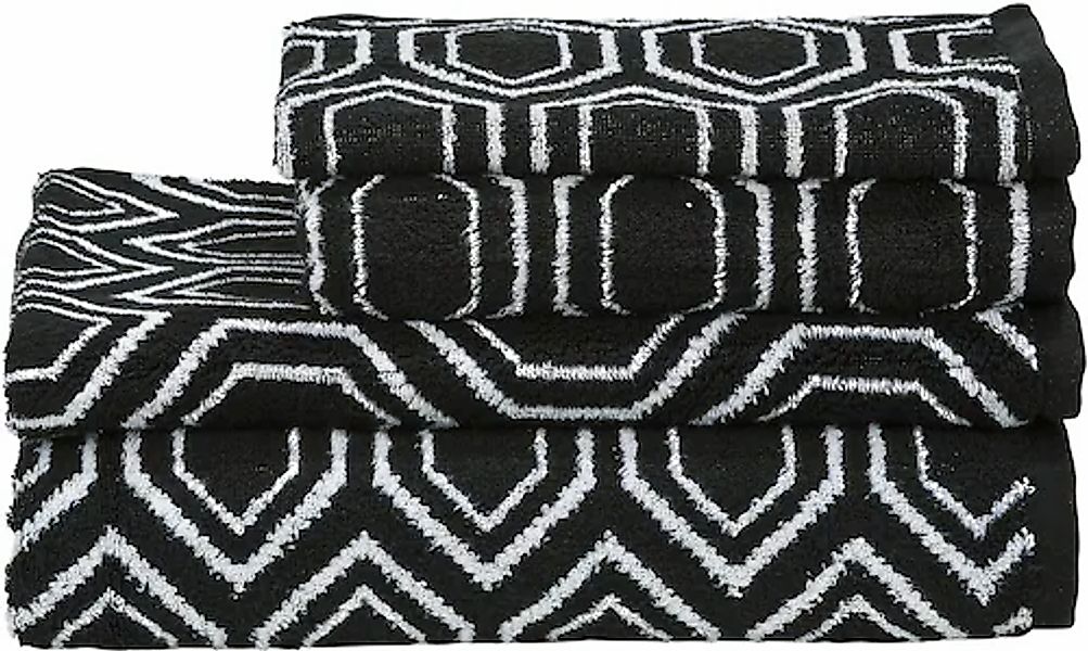 done.® Handtuch Set »DAILY SHAPES«, 4 tlg., Jacquard-Walkfrottier günstig online kaufen
