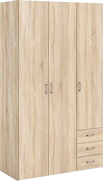 Home affaire Kinderkleiderschrank, Mit viel Stauraum, graue Stangengriffe, günstig online kaufen