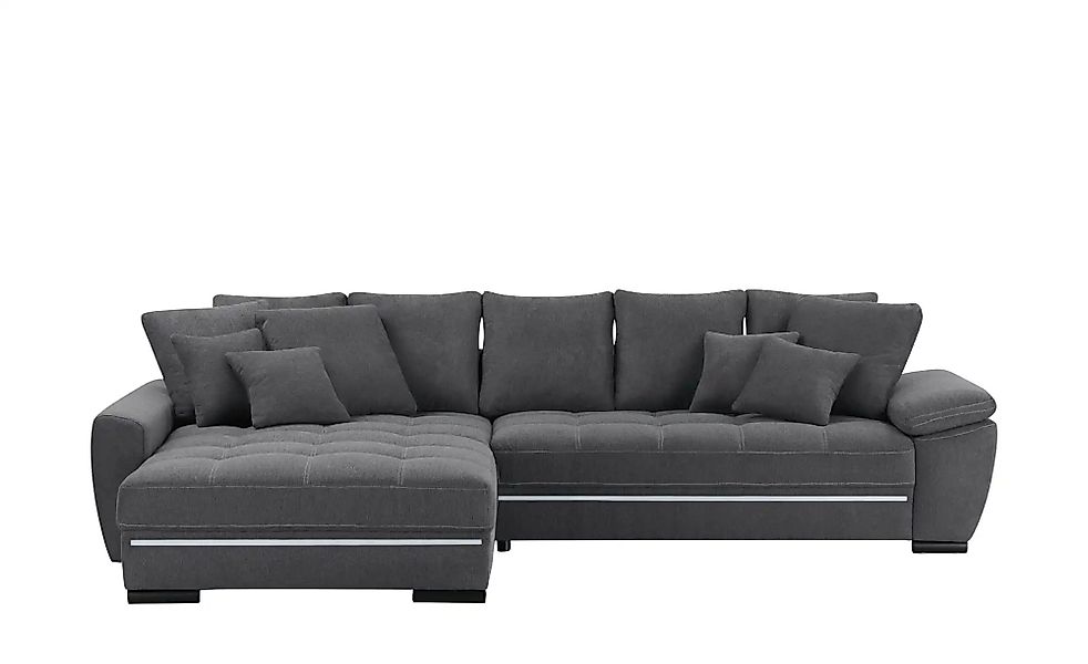 bobb Ecksofa  Farina Fancy-LED ¦ grau ¦ Maße (cm): B: 323 H: 92 T: 222.0 Po günstig online kaufen