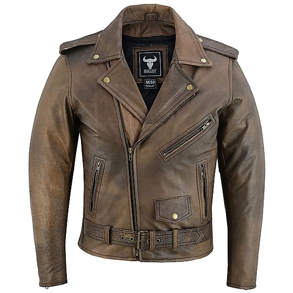 BULLDT Motorradjacke BLD418J Rockerjacke Chopper Lederjacke günstig online kaufen