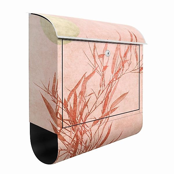 Briefkasten Goldene Sonne mit Rosa Bambus günstig online kaufen
