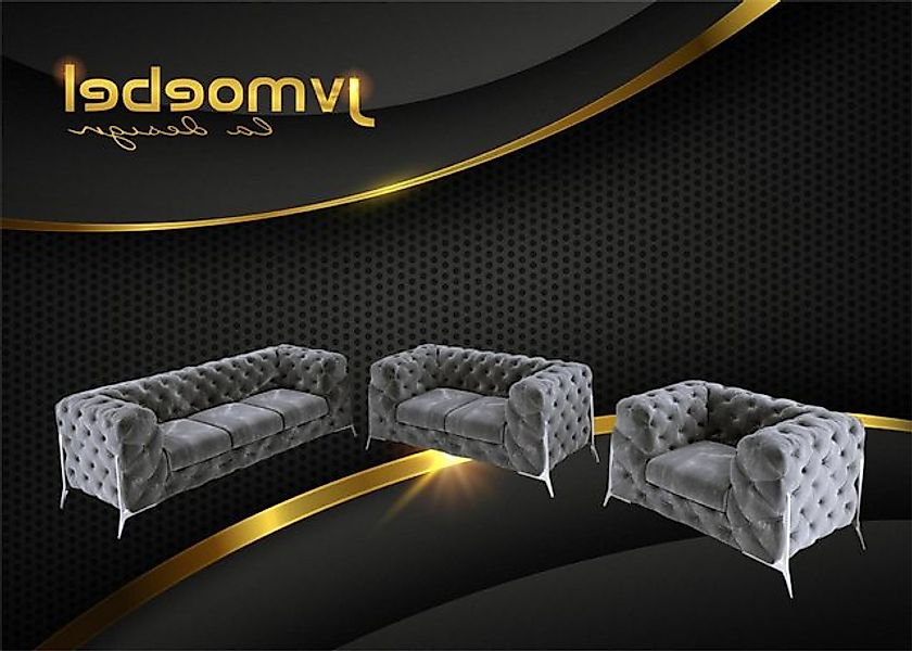 Xlmoebel Sofa Neue Designer-Couchgarnitur 3-Sitzer aus Stoff, modernes, Her günstig online kaufen