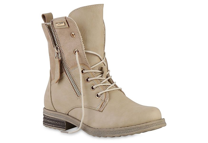 VAN HILL 841451 Schnürstiefelette Damen Leicht Gefüttert Schnürstiefeletten günstig online kaufen