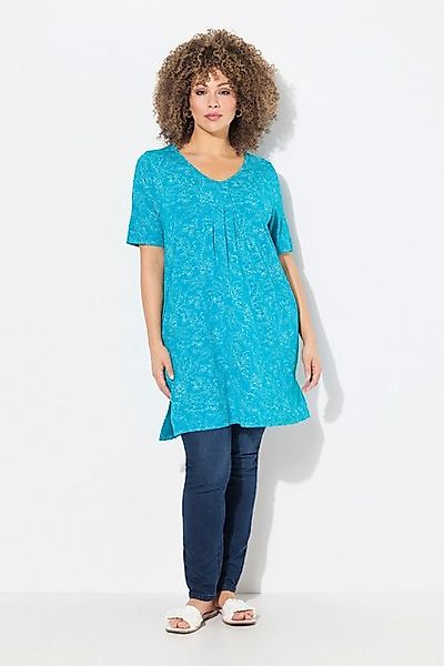 Ulla Popken T-Shirt Longshirt floraler Druck günstig online kaufen