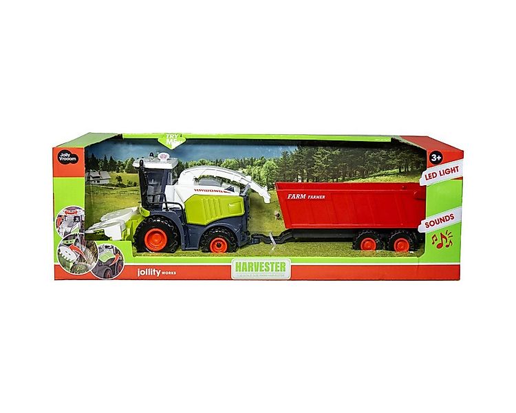 Jollity Spielzeug-Auto Mähdrescher mit Anhänger – Spielzeug Traktor Set günstig online kaufen
