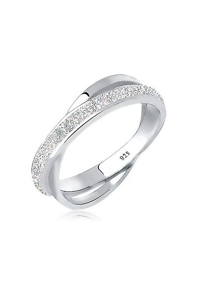 Elli Fingerring Wickelring Emaille 925 Silber günstig online kaufen