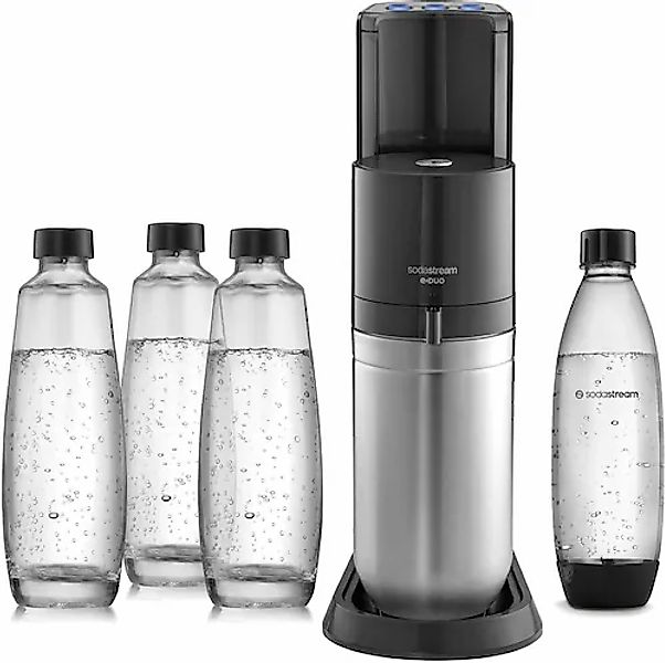 SodaStream Wassersprudler »E-DUO Bundle«, inkl. 1 CO2-Zylinder, 3x 1L Glasf günstig online kaufen