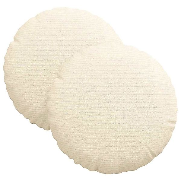 vidaXL Sitzauflage Sitzkissen 2 pcs Creme günstig online kaufen