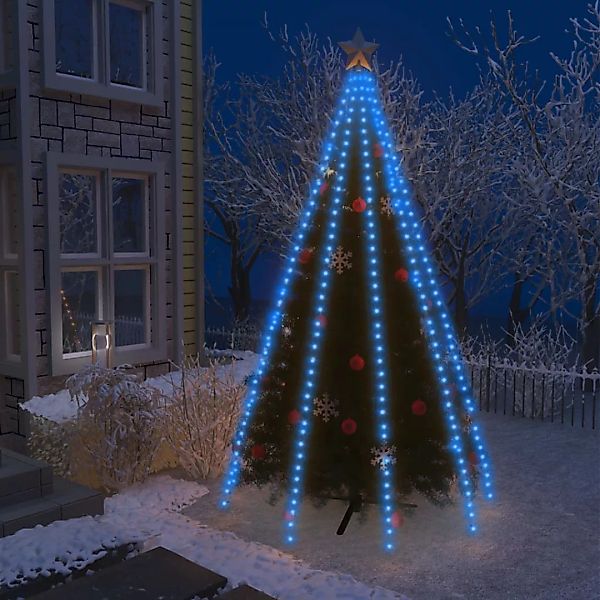 Weihnachtsbaum-lichternetz Mit 400 Leds Blau 400 Cm günstig online kaufen