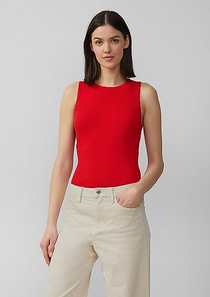 s.Oliver Muscleshirt Strickpullunder Geripptes Feinstrick-Top im Slim Fit günstig online kaufen