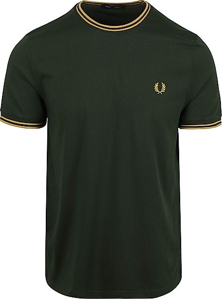 Fred Perry T-shirt Dunkelgrün Y22 - Größe XXL günstig online kaufen