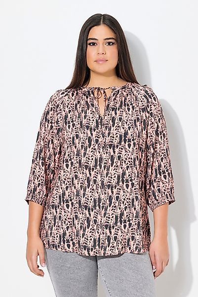 Ulla Popken Tunika Bluse Federn Tunika-Ausschnitt günstig online kaufen