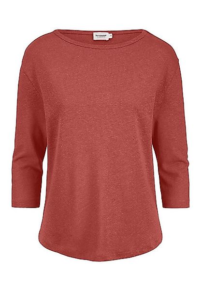 Hessnatur T-Shirt aus Leinen mit reiner Bio-Baumwolle (1-tlg) günstig online kaufen