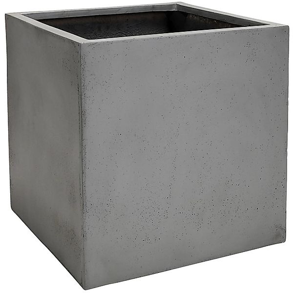 Vivanno Pflanzkübel Block 40 cm x 40 cm x 40 cm Betonoptik Grau günstig online kaufen