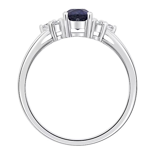 ONE ELEMENT Diamantring "0,08 ct Diamant Brillant Safir Ring aus 585 Weißgo günstig online kaufen