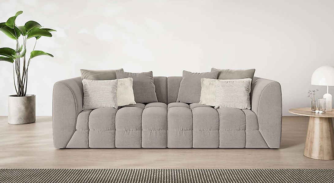 s.Oliver Big-Sofa "COBBO 3-Sitzer Design-Sofa Bubble-Optik, Maße B/T/H: 259 günstig online kaufen