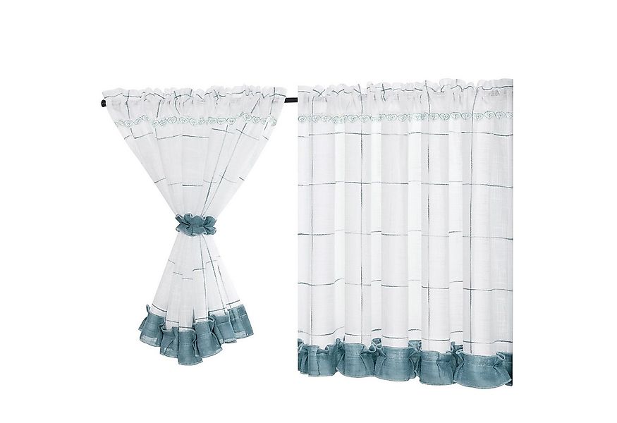 Joyswahl Scheibengardine Slike (1 St), Stangendurchzug, verdunkelnd, mit ka günstig online kaufen