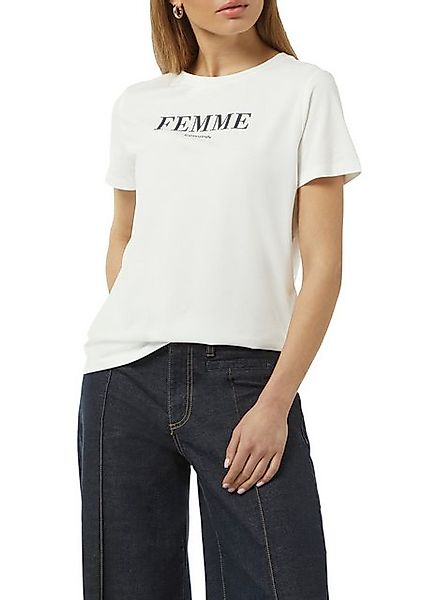 Comma T-Shirt mit Statement-Print günstig online kaufen