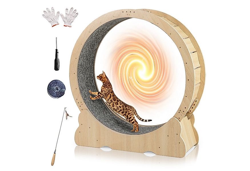 COSTWAY Tierlaufrad, Katzen-Trainingsrad, Katzentretmühle, Katzenlaufrad au günstig online kaufen