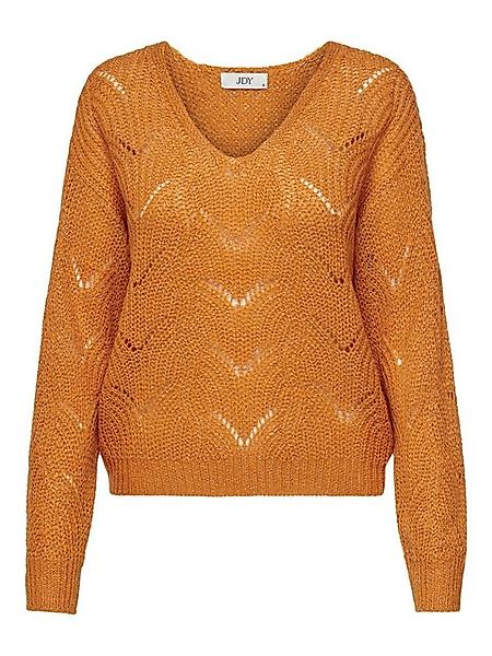 JACQUELINE de YONG Strickpullover Strickpullover V-Ausschnitt Langarm tiefe günstig online kaufen