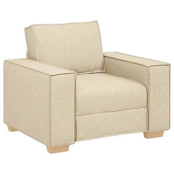 vidaXL Sofa Stuhl Creme 60 cm Stoff 4104967 günstig online kaufen