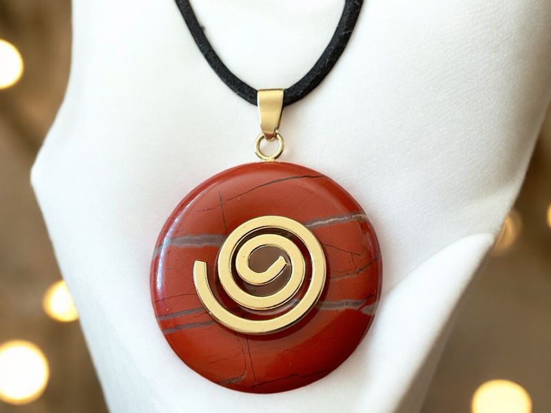 Steinfixx® Lange Kette echter Edelsteindonut 30 günstig online kaufen