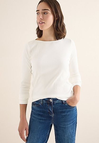 CECIL Langarmshirt mit Ripp-Struktur günstig online kaufen