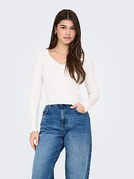 ONLY Langarmshirt ONLBETTY L/S V-NECK TOP günstig online kaufen