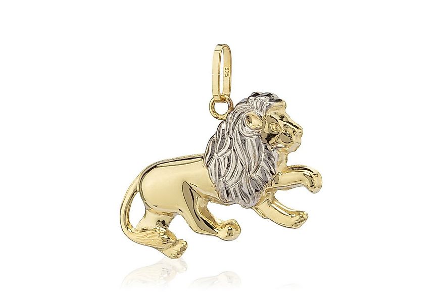 NKlaus Kettenanhänger König der Löwen 9 Karat Gelb Gold 375 Tier Amulett günstig online kaufen