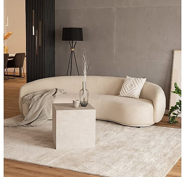 HOME DELUXE Sofa CASARA 258 x 72 x 128 cm, 1 Teile, Webstoff Beige I Modern günstig online kaufen