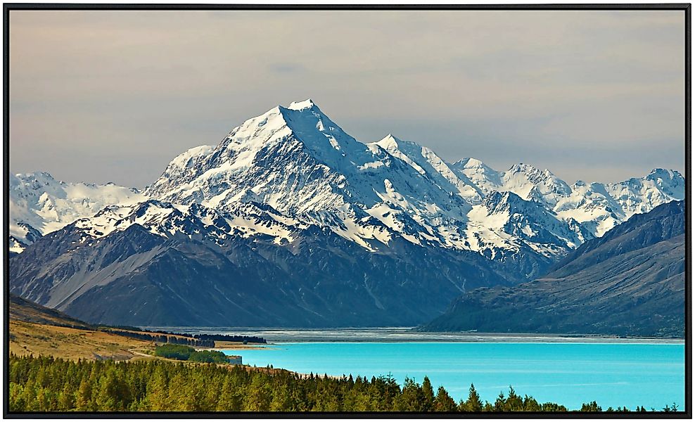 Papermoon Infrarotheizung »Mount Cook und Pukaki Lake«, sehr angenehme Stra günstig online kaufen