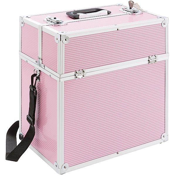Arebos Kosmetikkoffer 26L, inkl. Tragegurt, Aluminium, günstig online kaufen