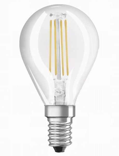 BELLALUX LED CLASSIC P 40 FS Warmweiß Filament Klar E14 Tropfen günstig online kaufen