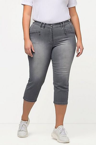 Ulla Popken 7/8-Hose 7/8-Jeans Mony Elastikbund Reißverschlusstaschen günstig online kaufen