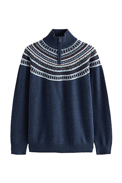 Next Troyer Regular Fit Fairisle-Troyer, Merinowolle (1-tlg) günstig online kaufen
