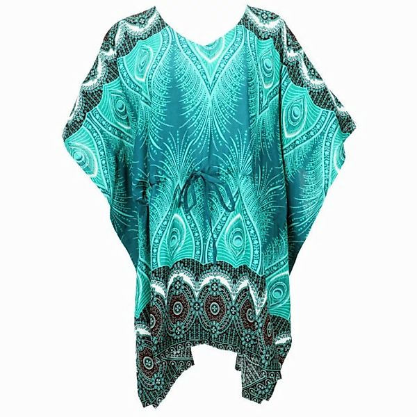 Guru-Shop Longbluse Poncho, Mandala Tunika, Boho Kaftan, Kurzarm.. alternat günstig online kaufen