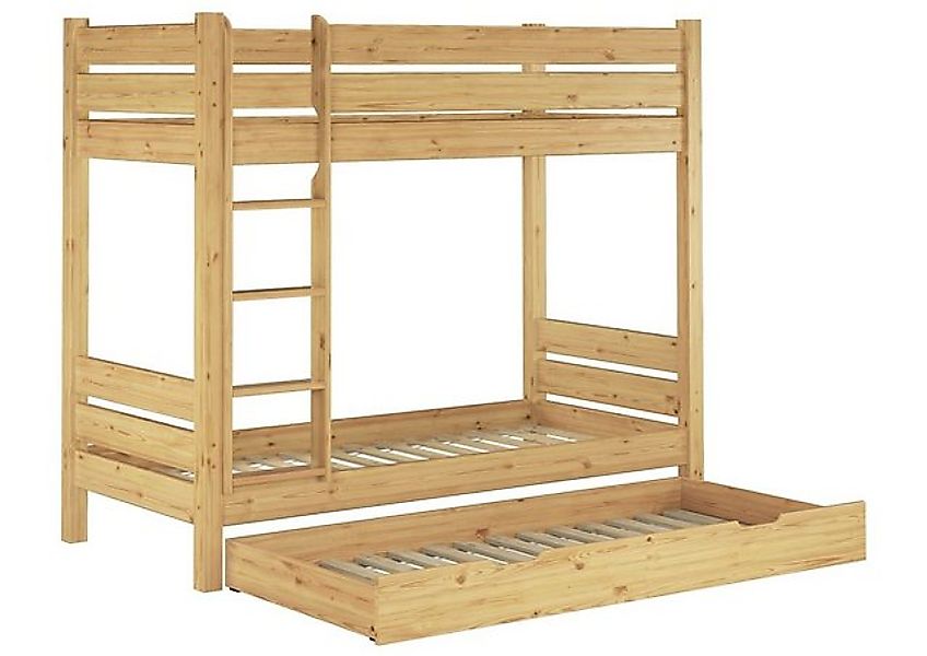 ERST-HOLZ Etagenbett Stockbett für Erwachsene 90 x 200 mit Rost und Schlafb günstig online kaufen