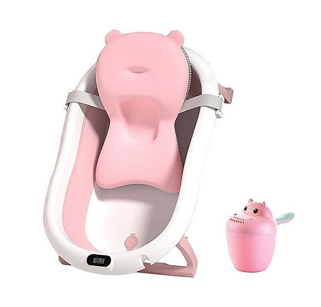 SEHAUSEU Babybadewanne Babywanne Badewanne faltbar, mit Thermometer, Haarwa günstig online kaufen