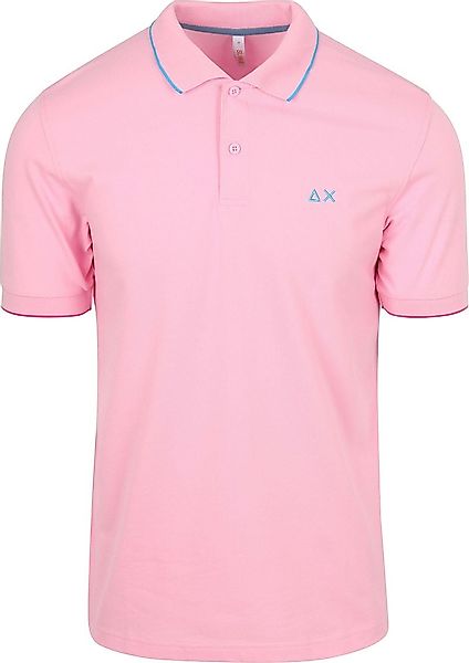 Sun68 Poloshirt Small Stripe Collar Hellrosa - Größe XL günstig online kaufen