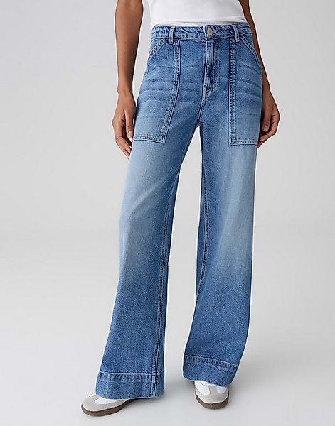 OPUS Weite Jeans MIVA COMFY Wide Leg Jeans aus Baumwoll-Mix Weites Bein, Ei günstig online kaufen