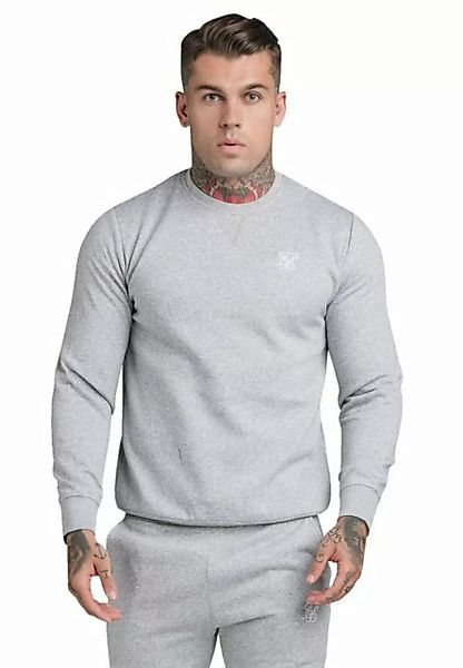 Siksilk Sweater SikSilk Crewneck Herren CREW SWEATER SS-18903 Grey Marl günstig online kaufen