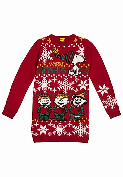 United Labels® Weihnachtspullover The Peanuts Snoopy Strickkleid Damen Weih günstig online kaufen