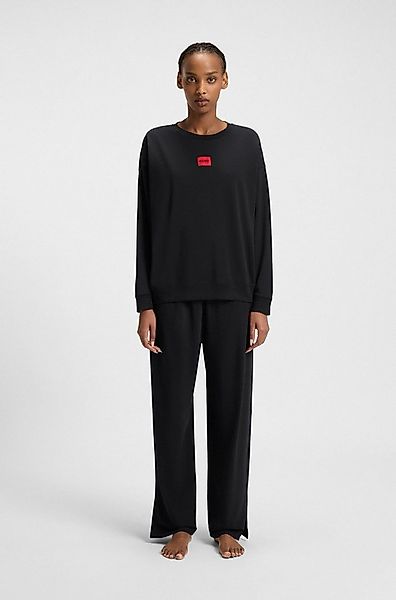 HUGO Pyjama (Set, 2 tlg) Rundhalsausschnitt, Regular fit, Logo-Label günstig online kaufen