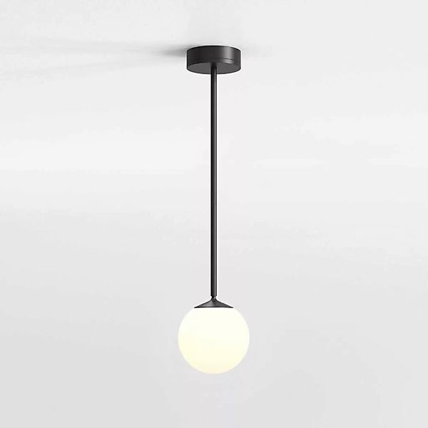 LED Pendelleuchte Nara Globe in Weiß und Schwarz-matt 7,6W 324lm IP44 günstig online kaufen