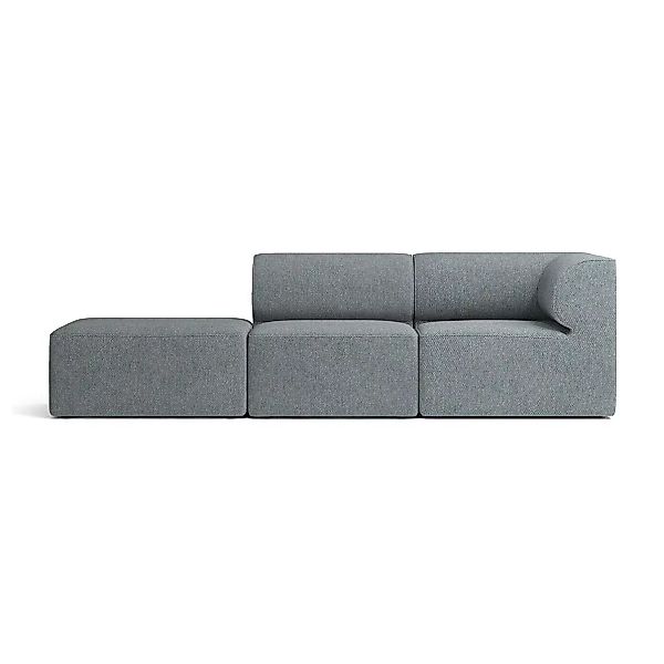 Menu - Eave 86 Modular 3-Sitzer Sofa Armlehne rechts - blau/Stoff Kvadrat S günstig online kaufen