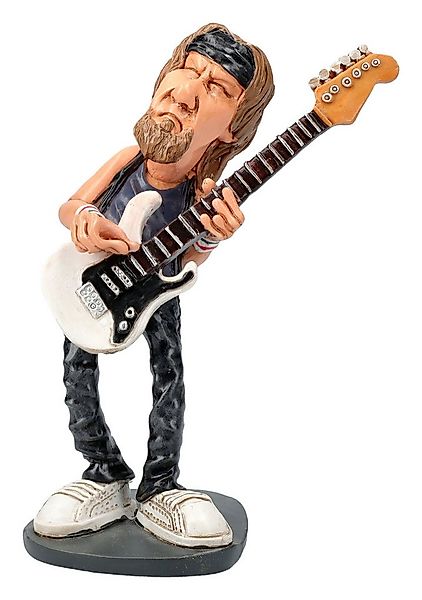 Figuren Shop GmbH Dekofigur Lustige Rockstar Figur - Gitarrist Adrian - Roc günstig online kaufen