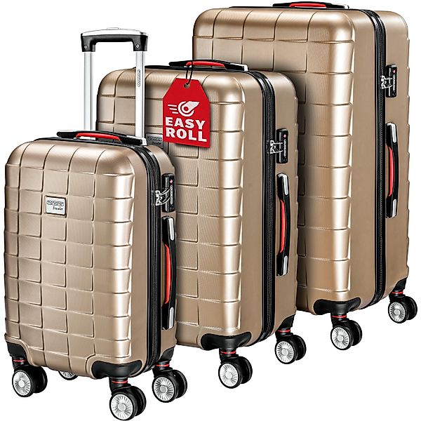 monzana Kofferset Exopack, 4 Rollen, 3tlg günstig online kaufen