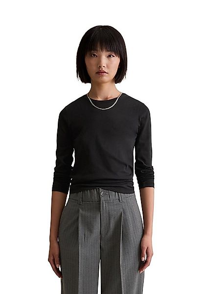 Marc O'Polo DENIM Langarmshirt aus softem Bio-Baumwoll-Mix günstig online kaufen