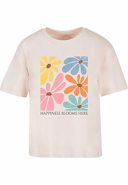 Merchcode T-Shirt "Merchcode Ladies Happiness Blooms Here Tee" 1 Stk. tlg. günstig online kaufen