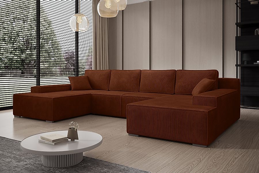PROMETO Möbel Ecksofa Ecksofa Couch U-Form günstig online kaufen